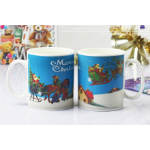 Haonai magic thermo mug,color changing ceramic mug,sublimation magic mug.